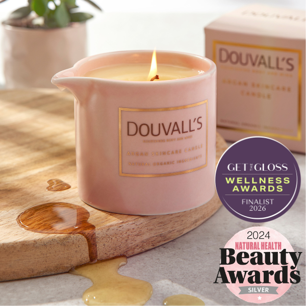 Argan Massage Candle - Vanilla Jasmin & Ginger 180g | Intensely Nourishing and Hydrating Body Treatment