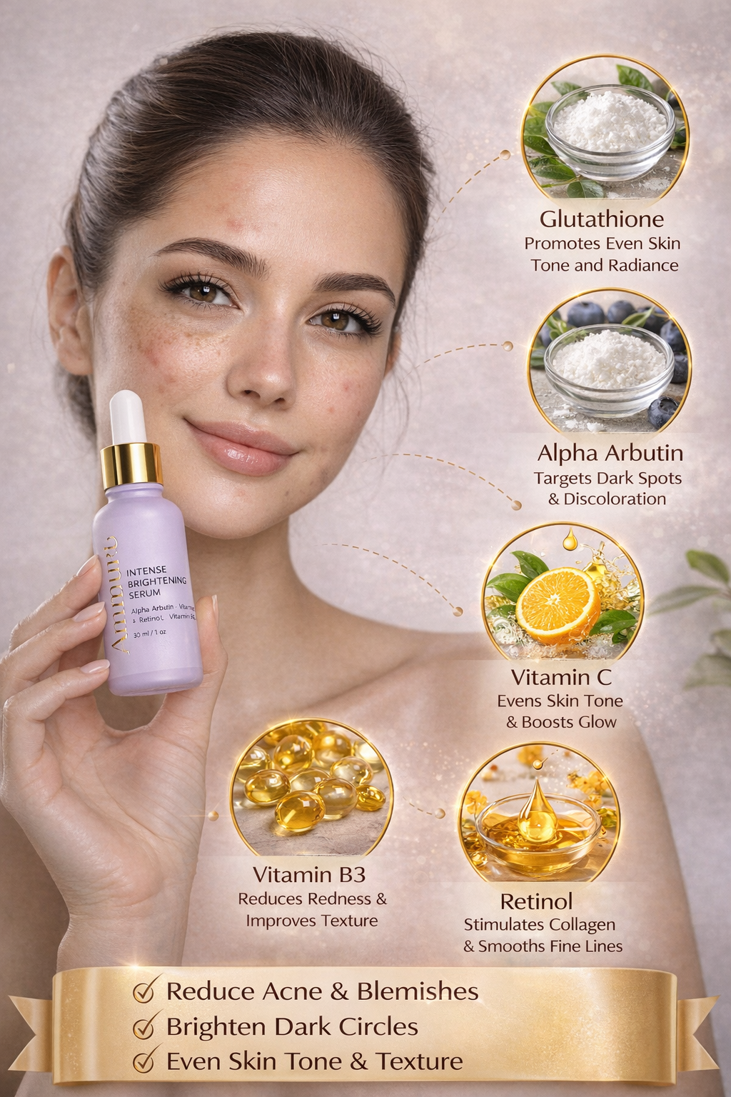 Brightening & Dark Spot Corrector Serum for Even Skin Tone | Ammuri-3