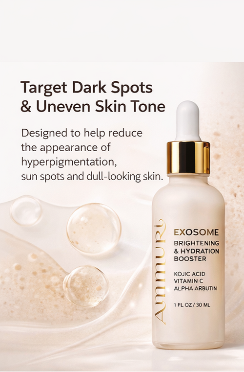 Ammuri Exosome Booster Serum – Brightening & Hydration Booster with Kojic Acid, Vitamin C & Alpha Arbutin | Fades Dark Spots, Evens Skin Tone & Boosts Radiance | For Face & Body – 30ml-1